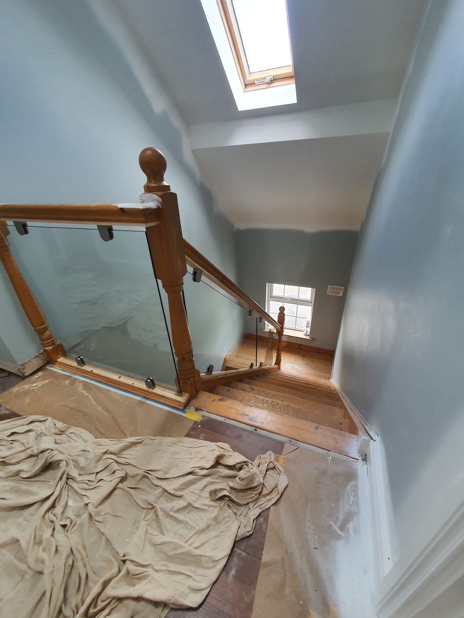 Completed Celtic Glass bannister project in Dublin