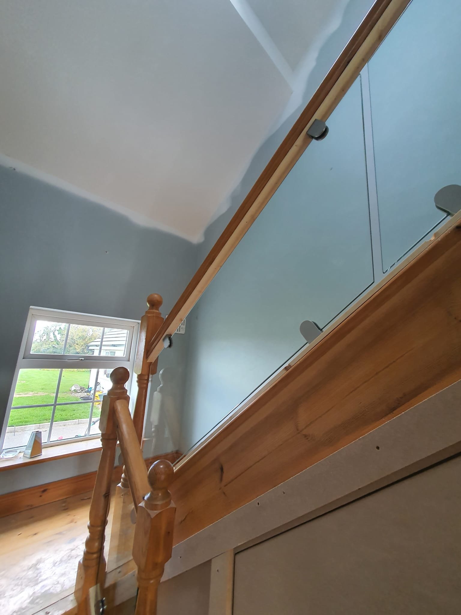 Completed Celtic Glass bannister project in Dublin